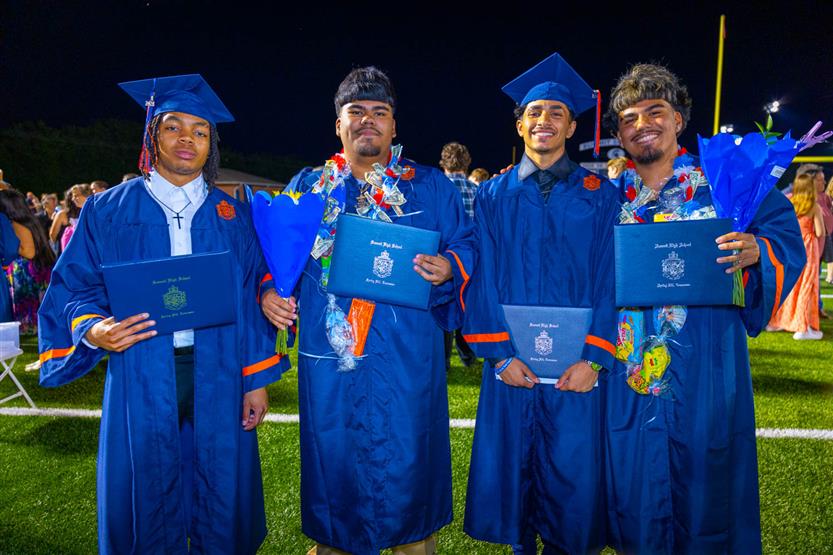 Students celebrate graduating